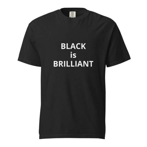 Black is Brilliant - Unisex garment-dyed heavyweight t-shirt