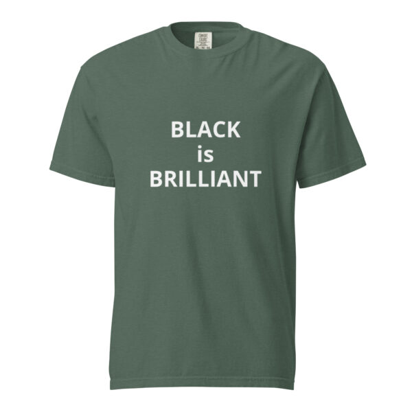 Black is Brilliant - Unisex garment-dyed heavyweight t-shirt - Image 17