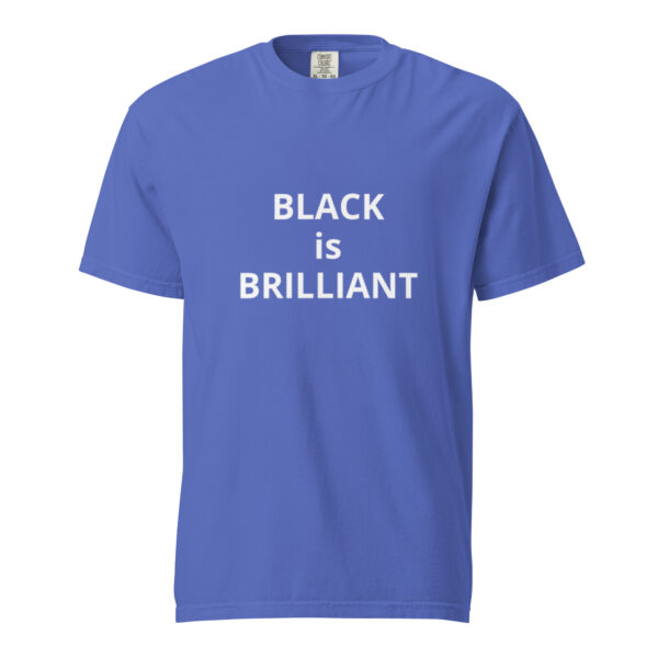 Black is Brilliant - Unisex garment-dyed heavyweight t-shirt - Image 21