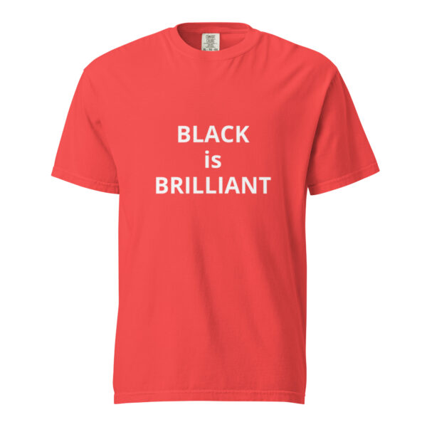 Black is Brilliant - Unisex garment-dyed heavyweight t-shirt - Image 25