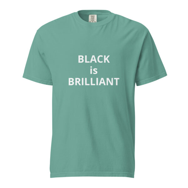 Black is Brilliant - Unisex garment-dyed heavyweight t-shirt - Image 33