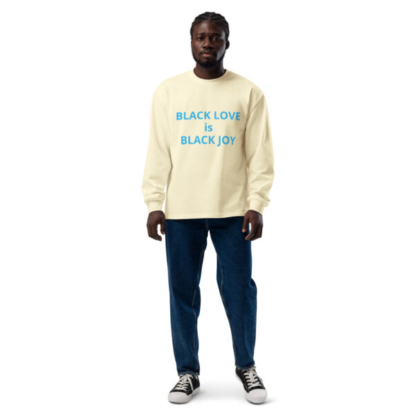 Black Love is Black Joy - Premium heavyweight long sleeve shirt - Image 5