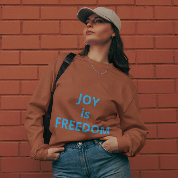 Joy is Freedom - Premium heavyweight long sleeve shirt - Image 3