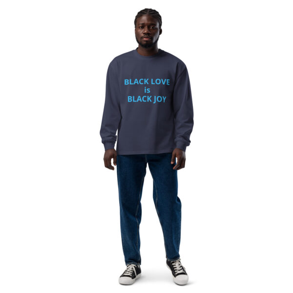 Black Love is Black Joy - Premium heavyweight long sleeve shirt - Image 3