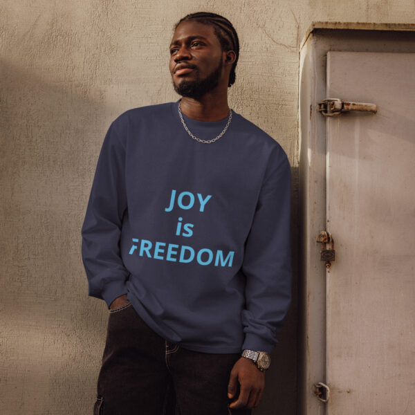 Joy is Freedom - Premium heavyweight long sleeve shirt - Image 2