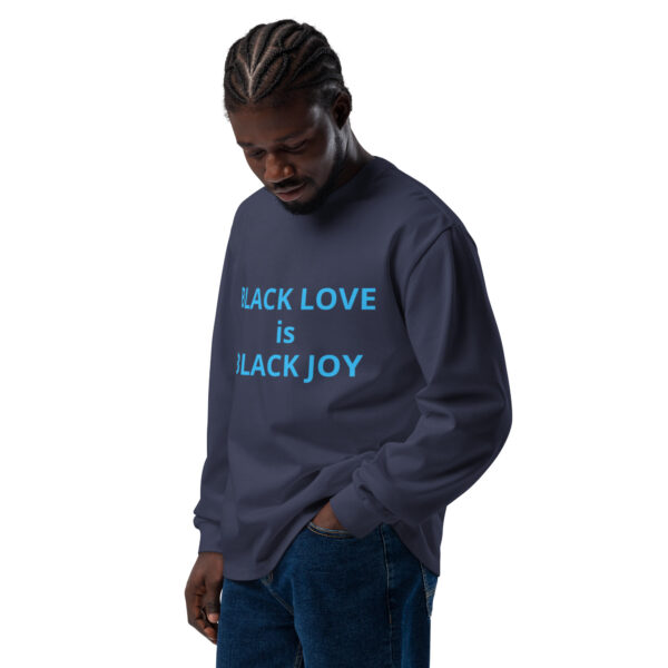 Black Love is Black Joy - Premium heavyweight long sleeve shirt - Image 4