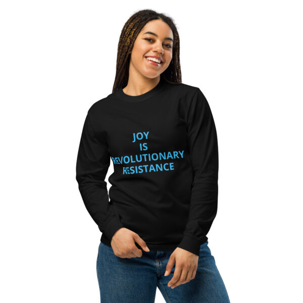 JOY is Revolutionary Resistance - Garment-dyed heavyweight long-sleeve shirt