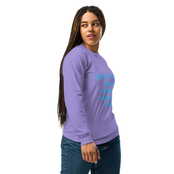 Black Women Health, Healing, Harmony & Hope - Garment-dyed heavyweight long-sleeve shirt - Image 10