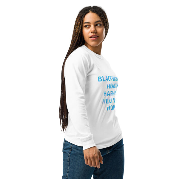 Black Women Health, Healing, Harmony & Hope - Garment-dyed heavyweight long-sleeve shirt - Image 13