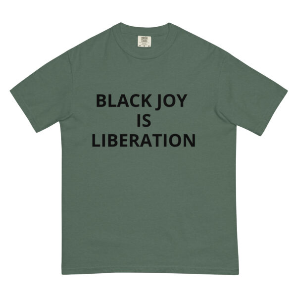 Black Joy Is Liberation - Unisex garment-dyed heavyweight t-shirt - Image 22