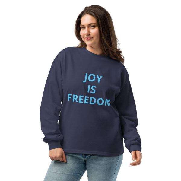 Joy Is Freedom - Premium heavyweight long sleeve shirt - Image 4