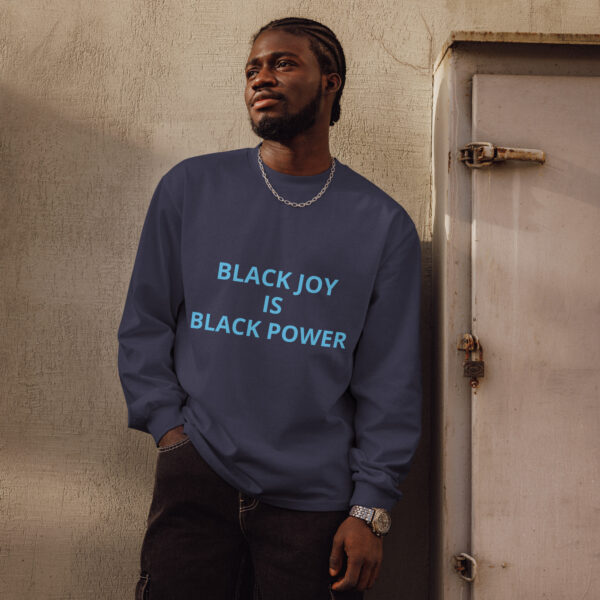 Black Joy Is Black Power - Premium heavyweight long sleeve shirt - Image 2