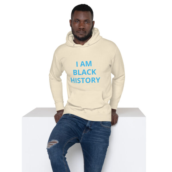 I am Black History - BACE Logo on back - Unisex Hoodie - Image 52