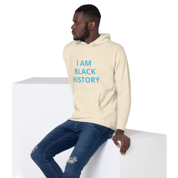 I am Black History - BACE Logo on back - Unisex Hoodie - Image 51