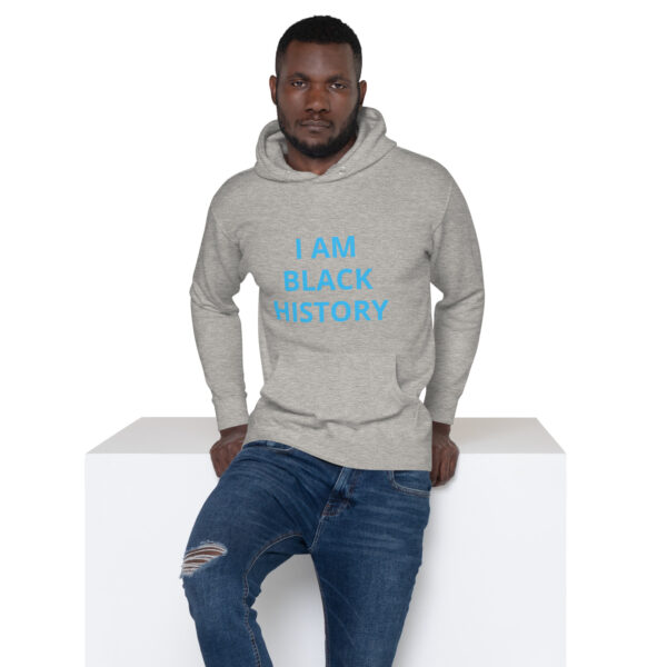 I am Black History - BACE Logo on back - Unisex Hoodie - Image 42