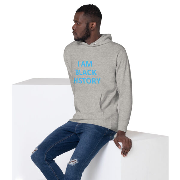 I am Black History - BACE Logo on back - Unisex Hoodie - Image 44