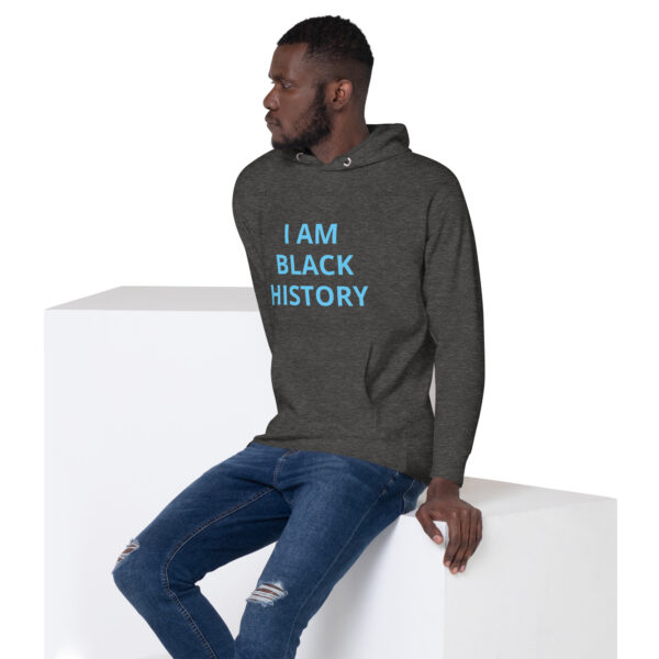 I am Black History - BACE Logo on back - Unisex Hoodie - Image 13