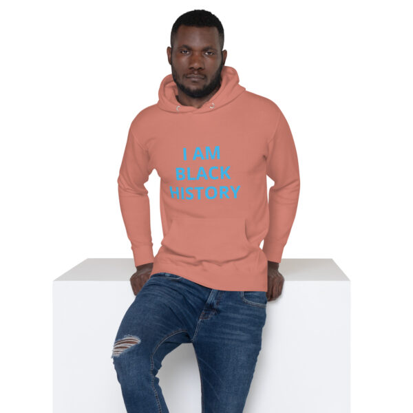 I am Black History - BACE Logo on back - Unisex Hoodie - Image 38