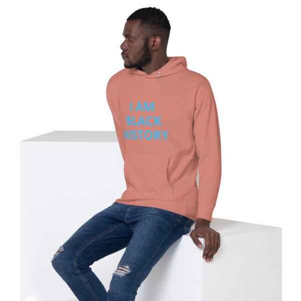 I am Black History - BACE Logo on back - Unisex Hoodie - Image 40