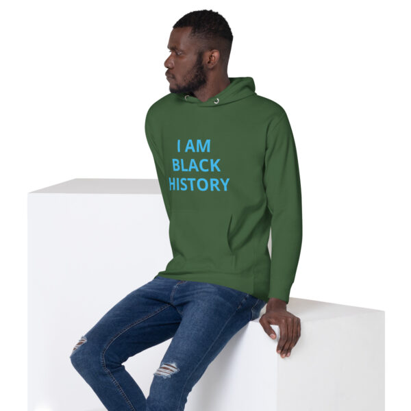 I am Black History - BACE Logo on back - Unisex Hoodie - Image 28