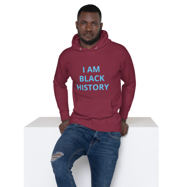 I am Black History - BACE Logo on back - Unisex Hoodie - Image 8