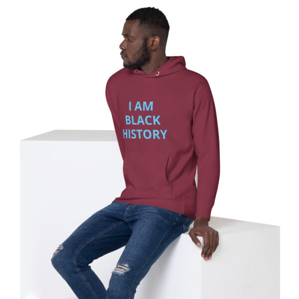 I am Black History - BACE Logo on back - Unisex Hoodie - Image 10