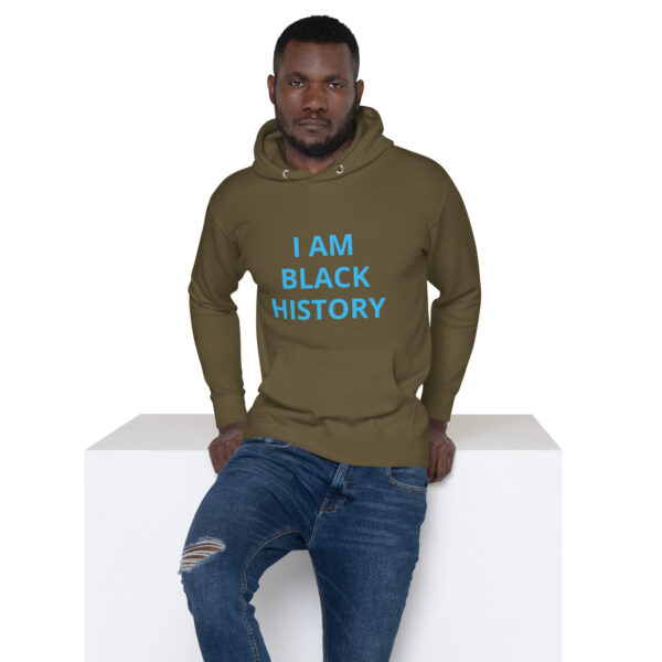 I am Black History - BACE Logo on back - Unisex Hoodie - Image 30