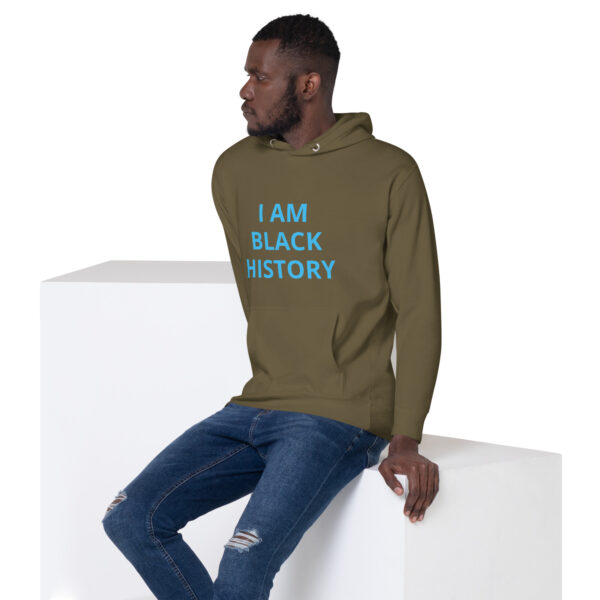 I am Black History - BACE Logo on back - Unisex Hoodie - Image 32