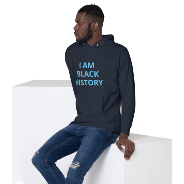 I am Black History - BACE Logo on back - Unisex Hoodie - Image 6