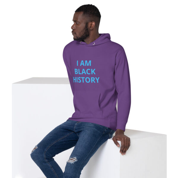 I am Black History - BACE Logo on back - Unisex Hoodie - Image 24