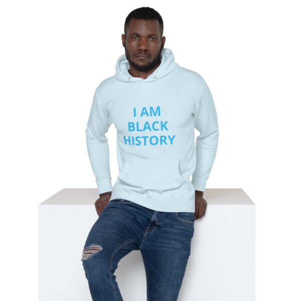 I am Black History - BACE Logo on back - Unisex Hoodie - Image 46