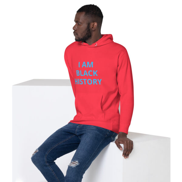 I am Black History - BACE Logo on back - Unisex Hoodie - Image 35