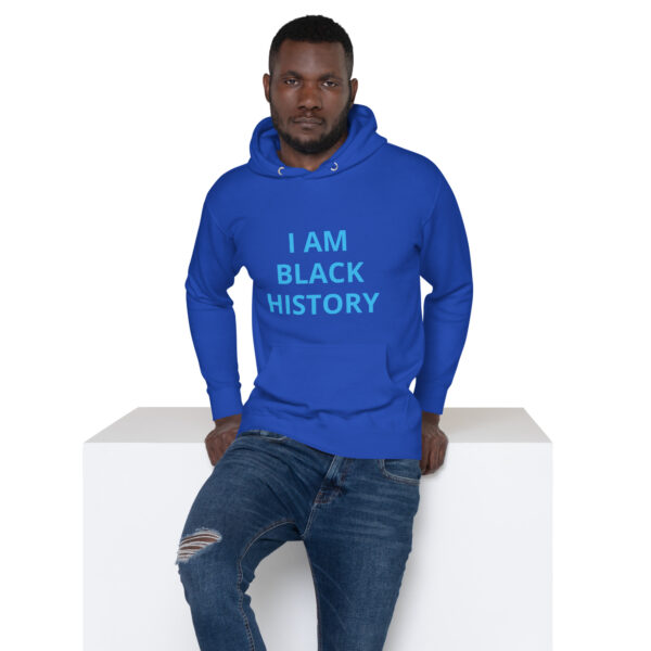 I am Black History - BACE Logo on back - Unisex Hoodie - Image 18