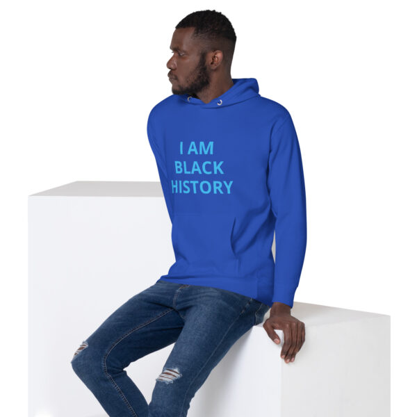 I am Black History - BACE Logo on back - Unisex Hoodie - Image 20