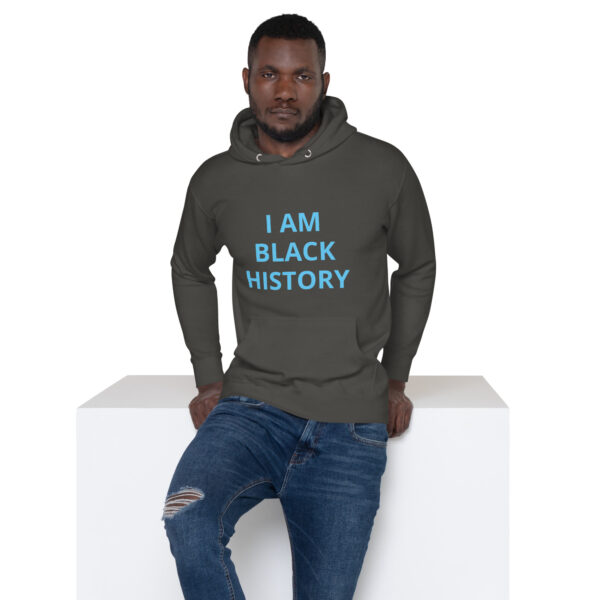 I am Black History - BACE Logo on back - Unisex Hoodie - Image 16