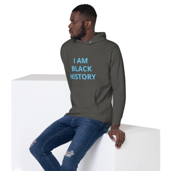 I am Black History - BACE Logo on back - Unisex Hoodie - Image 15