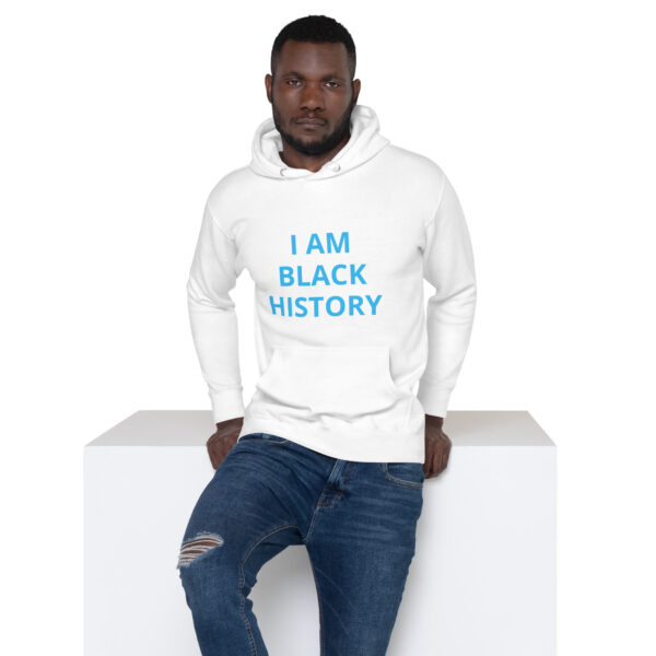 I am Black History - BACE Logo on back - Unisex Hoodie - Image 54