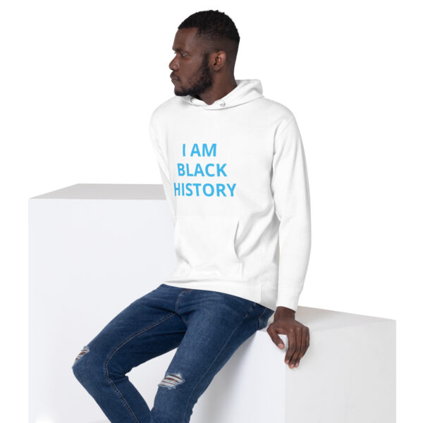 I am Black History - BACE Logo on back - Unisex Hoodie - Image 55