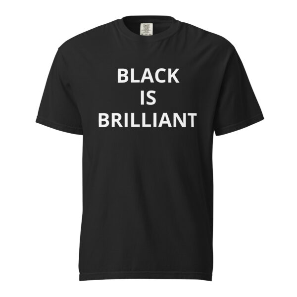 Black Is Brilliant - Unisex garment-dyed heavyweight t-shirt - Image 53