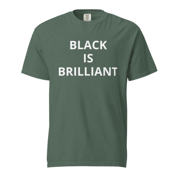 Black Is Brilliant - Unisex garment-dyed heavyweight t-shirt - Image 69