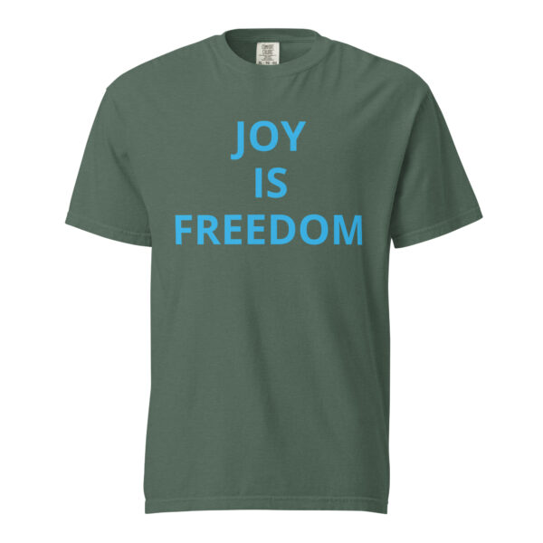 JOY is FREEDOM - Unisex garment-dyed heavyweight t-shirt - Image 17