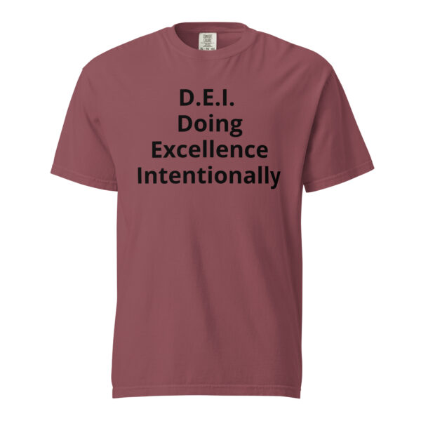 D.E.I. (Doing Excellence Intentionally) - Unisex garment-dyed heavyweight t-shirt - Image 6