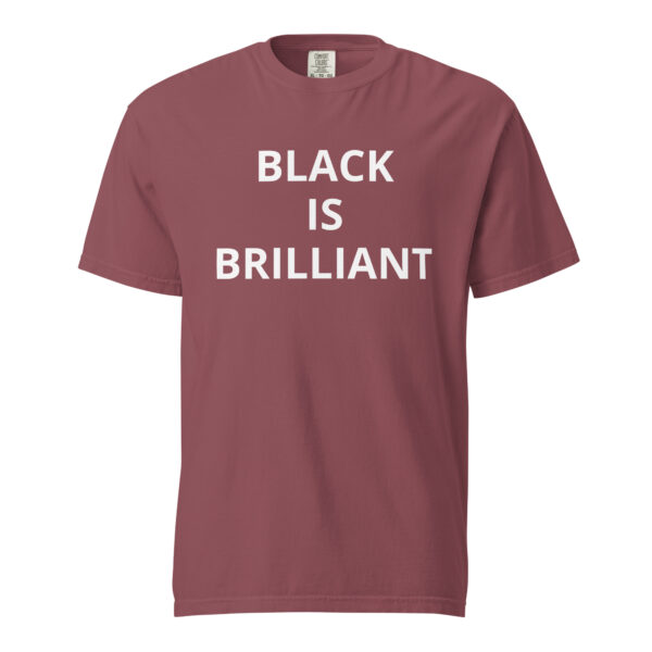 Black Is Brilliant - Unisex garment-dyed heavyweight t-shirt - Image 65