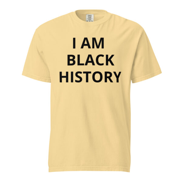 I AM BLACK HISTORY - Unisex garment-dyed heavyweight t-shirt - Image 37