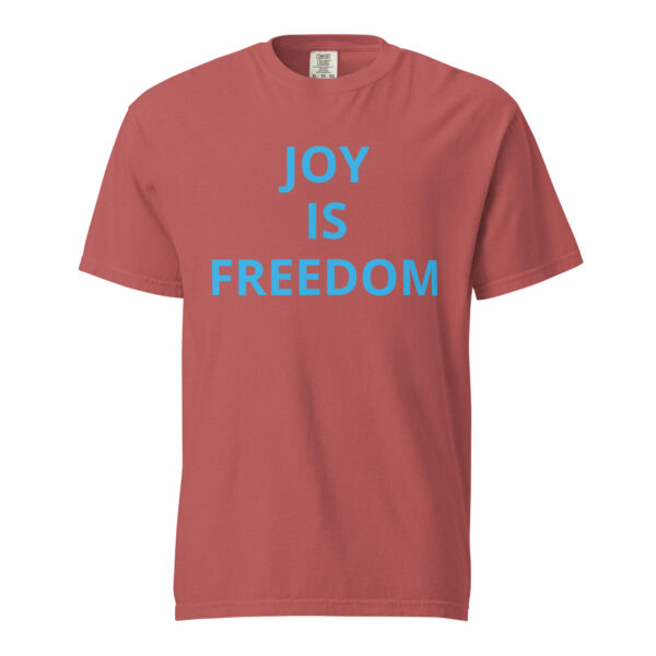 JOY is FREEDOM - Unisex garment-dyed heavyweight t-shirt - Image 21