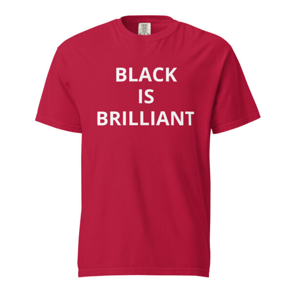 Black Is Brilliant - Unisex garment-dyed heavyweight t-shirt - Image 57