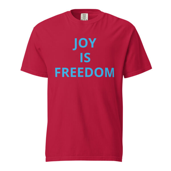 JOY is FREEDOM - Unisex garment-dyed heavyweight t-shirt - Image 5