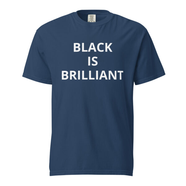 Black Is Brilliant - Unisex garment-dyed heavyweight t-shirt - Image 61