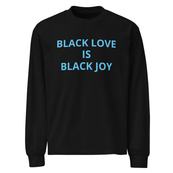 Black Love Is Black Joy - Premium heavyweight long sleeve shirt - Image 7