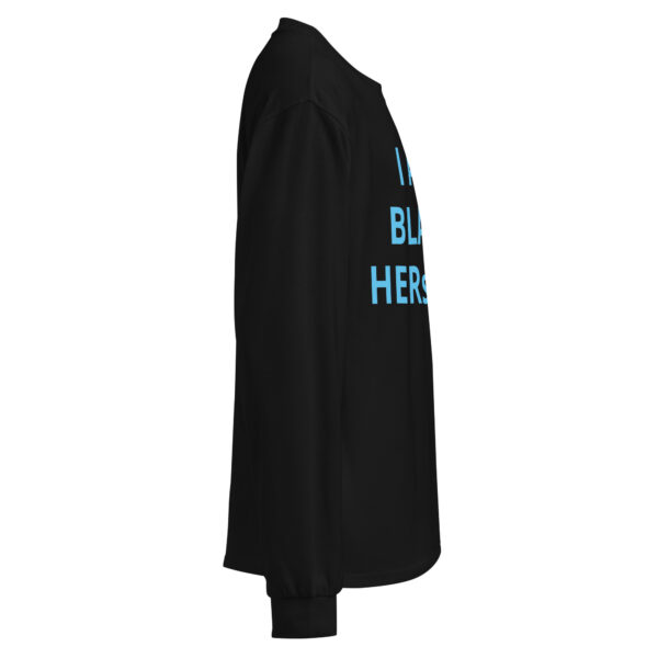 I am Black HERstory - BACE logo on left arm - Premium heavyweight long sleeve shirt - Image 24